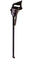 KICKSTAND - 20" - Rear Axle Mount - Steel - BLACK