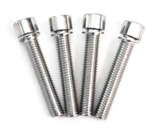 SEAT POST BOLT  M8, 45mm, Allen Key Type, For Micro Adjust, Full Threaded, C.P.  (Bag 4)