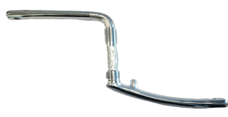 165mm - One Piece Crank With Pivot - For BMX, Chromoly Silver