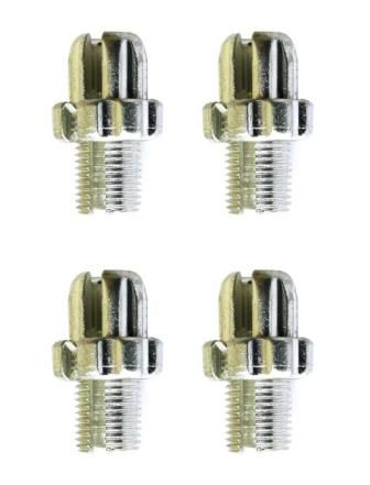 CABLE ADJUSTER - For V Brake, M10, Alloy, SILVER (Bag of 4)