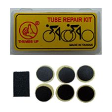 Glueless Puncture Repair Kit (sold individually) each kit contains qty6 adhesive 25mm round patches & qty1 sandpaper