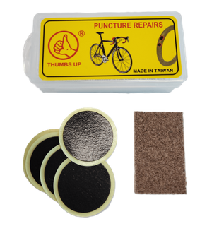 Glueless Repair Kit - 6x25mm Patches & Sandpaper. Sold Individually