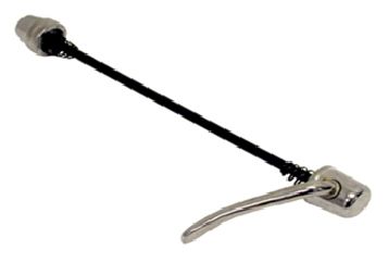 SKEWER  Front, 128mm, Q/R, Steel, SILVER  (NOT to be used with Disc brake bicycles)