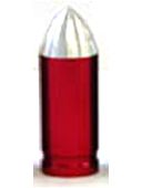Valve cap for F/V bullet red