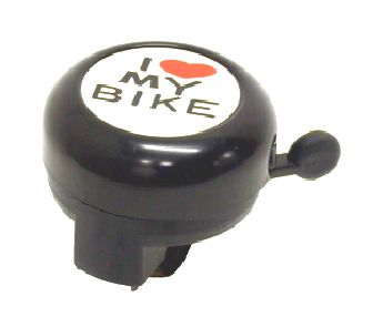 BELL  Steel, "I LOVE MY BIKE" Top, Bike Lane, Fits 25.4mm h/bar, BLACK