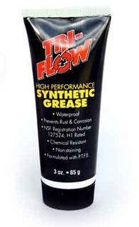 TRI-FLOW Synthetic Grease Clear, Tube 85g/3oz (sold individually, order 6 for a carton)