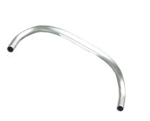 HANDLEBAR  26.0mm, 41cm Wide, Track, 6061 Alloy  SILVER