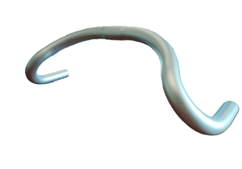 HANDLEBAR  26.0mm, 400mm Wide, 120mm Drop- Track, 6061 Alloy  SILVER