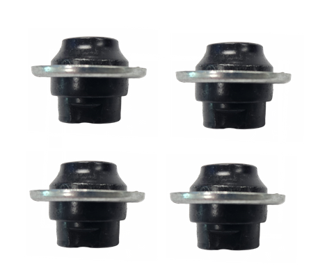 AXLE CONE  Rear, 3/8" with Dust Cover, 26 TPI, Long 17.6mm  (Bag of 4)