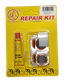 Repair Kit Card With 5 Assorted Cold Patches - 2x25mm, 2x35x25mm, 1x50x30mm, Rubber Solution & Metal Grater