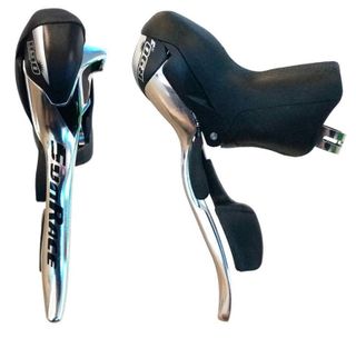 STI Shifter & Brake Lever Combo, INDEXED RH9-LH3 Black  (Left-Hand 3-Spd)