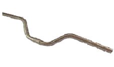 HANDLEBAR  25.4mm, 63cm Wide, 90mm Rise, Alloy  SILVER