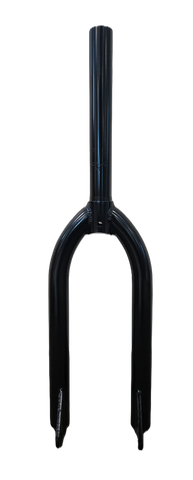 20" - O.D. 28.6mm, I.D. 25.4mm - Threadless Chromoly Black Fork, 3/8" Axle, 82mm Clearance