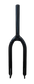 20" - O.D. 28.6mm, I.D. 25.4mm - Threadless Chromoly Black Fork, 3/8" Axle, 82mm Clearance
