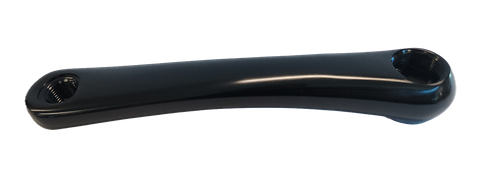 165mm - Left Diamond Taper Crank Arm - 25mm Offset, Alloy, Black