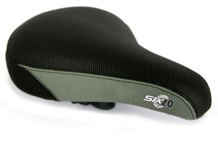 SADDLE  Dirt Jump, 8mm Rails, Kevlar Side Panels, GREY/BLACK, Quality Velo manufactured product