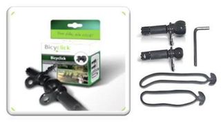 Bicyclick starter set, male and female bar end plugs to install on two bikes, for flatbar or MTB