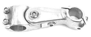 Ahead Stem  --  105mm Ext, 0-50 Degree, 28.6mm Dia., 25.4mm BB, Polished Silver