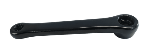 152mm - Left Diamond Taper Crank Arm - 5mm Offset, Steel, Black.