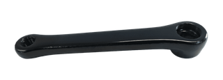 152mm - Left Diamond Taper Crank Arm - 5mm Offset, Steel, Black.