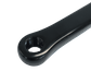 152mm - Left Diamond Taper Crank Arm - 5mm Offset, Steel, Black.