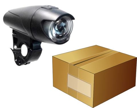 LIGHT FRONT,  2 functions, w/batts & brkt , SIX 20 hang card, BOX qty 20