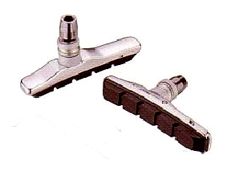 BRAKE SHOES - V Brake Shoes, Cartridge, 72mm, SILVER (Sold in Pairs)