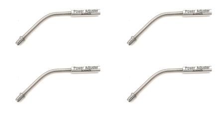 CABLE GUIDE - Flexible Angle Noodle, For V Brake, Stainless Steel, SILVER (Bag of 4)