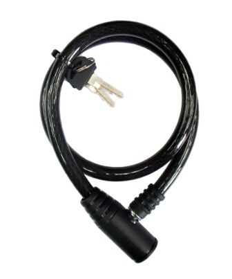 Lock, Cable, 12 x 800mm, w/keys