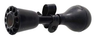 AIR HORN - 15cm Long, BIKES Up!, BLACK  With Black Rubber Bulb