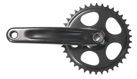 Chainwheel TANDEM 3/32 . 38T. R/H ONLY - 175mm  steel black  alloy crank (SEE 2212 for L/H to suit)