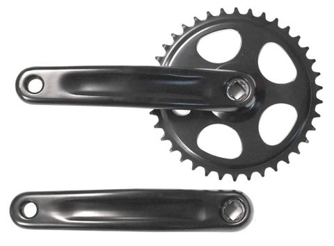 Chainwheel TANDEM 3/32 . 38T. R/H ONLY - 175mm  steel black  alloy crank (SEE 2212 for L/H to suit)