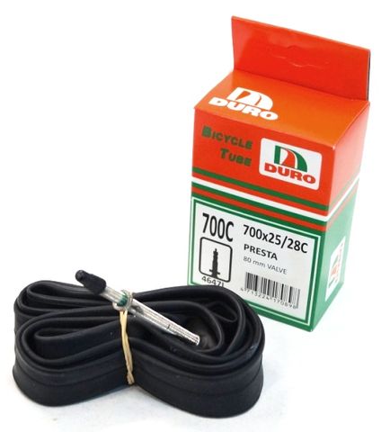 TUBE  700 x 25/28C LONG Valve  F/V 80mm threaded