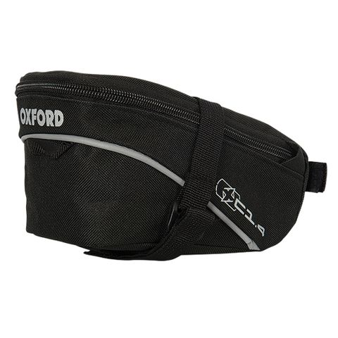 SADDLE BAG C1.4 Wedge Bag 1.4L, Weatherproof design, Reinforced, universal hook & loop attachment system Size: 10 cm (H) x 17cm (W) x 9 cm (D) Oxford Product