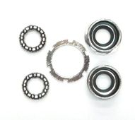 BOTTOM BRACKET SET - For Racer/MTB, Waterproof, Slotted Type, SILVER
