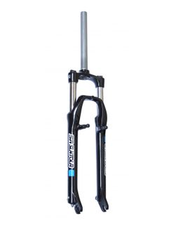 SR Suntour Suspension Fork 26",  XCE, travel 100mm, for axle 9mm, coil spring w/preload adjuster,  1 1/8" steerer,  V-BRAKE,  BLACK