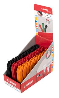 Unior Tyre Levers, 27 sets, mutli colours, display box 626988 Professional Bicycle Tool, quality guaranteed