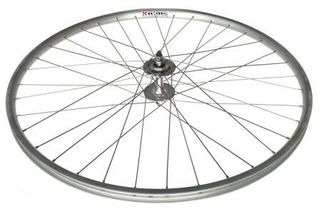 WHEEL  27" WEINMANN- 4019c - S/w Silver Alloy Rim (36hole) , Sturmey Archer Sealed Bearing H/Flange Nutted Hub (Polish silver) , Mach 1 Silver Spokes , Front