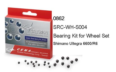 Ceramic Bearing Kit for wheel set, Shimano Ultegra 6600/R6  Mod.SRC-WH-S004, Quality Cema product