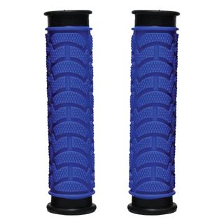 GRIPS - Dual Density MTB Grips, Clossed End. 130mm BLUE  - Oxford Product