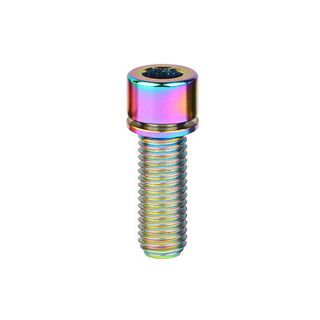 TITANIUM BOLT - M5 x 10mm, Rainbow, Gr 5 Bolt, w/washer, Standard Allen Key head (Sold Individually)