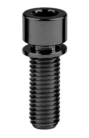 TITANIUM STEM BOLT - M8 x 25mm, Black, Gr 5 Bolt, w/washer, Standard Allen Key head (Sold Individually)