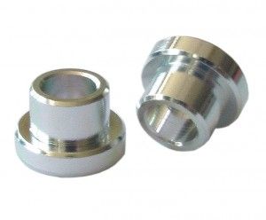 `A NEW ITEM - Alloy Spacer  for 22.2mm x 6mm to suit 12mm DU bush ( 2 pce, order QTY 1  )