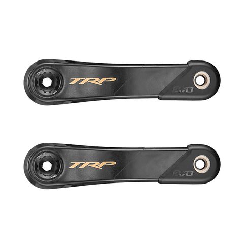 A NEW ITEM - TRP Crank CK-9050 EVO Carbon Fiber Crank, 165mm Length Cinch compatible interface/ 68 & 73,  Black / Gold