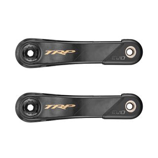 A NEW ITEM - TRP Crank CK-9050 EVO Carbon Fiber Crank, 165mm Length Cinch compatible interface/ 68 & 73,  Black / Gold