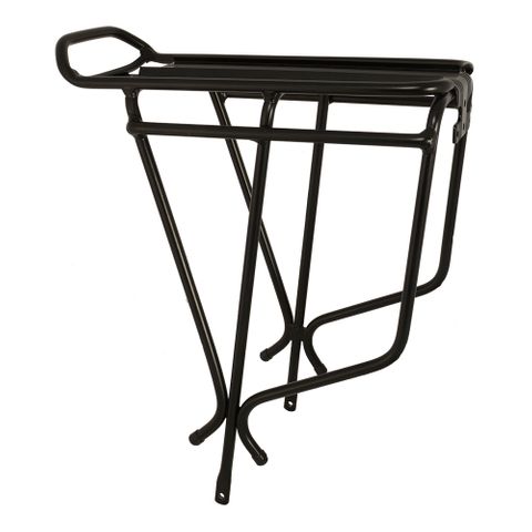 Oxford Alloy Luggage Carrier Rack, Fits 26"-29" Wheels, Integrated splash plate, Black - Oxford Product