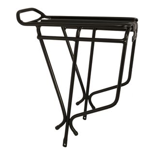 A NEW ITEM - Oxford Alloy Luggage Carrier Rack, Fits 26"-29" Wheels, Integrated splash plate, Black - Oxford Product
