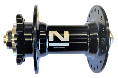 Hub, Front DISC Black 36H NOVATEC 6 BOLT SEALED BEARING Q/R (OLD 100mm)