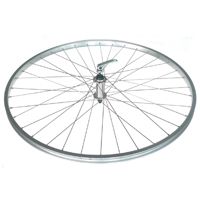 WHEEL - 700c JETSET S/W Alloy Rim , Allor Q/R Joytech Hub, Mach 1 Spokes, FRONT.  ALL SILVER