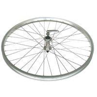 WHEEL - 24" JETSET S/W Alloy Rim, Alloy Q/R Hub , Mach 1 Spokes FRONT.  ALL SILVER